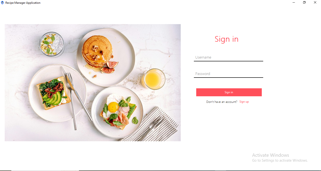 Recipe Manager